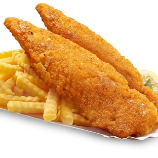 3 pc Catfish W/fries & Cole Slaw